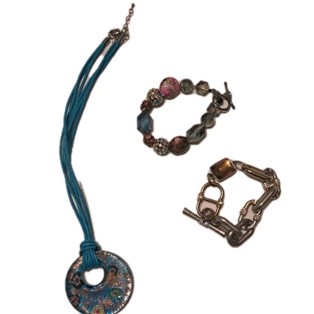 Necklace And Two Bracelets, and SET OF 3